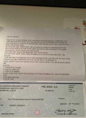 dr pepper cheque scam.